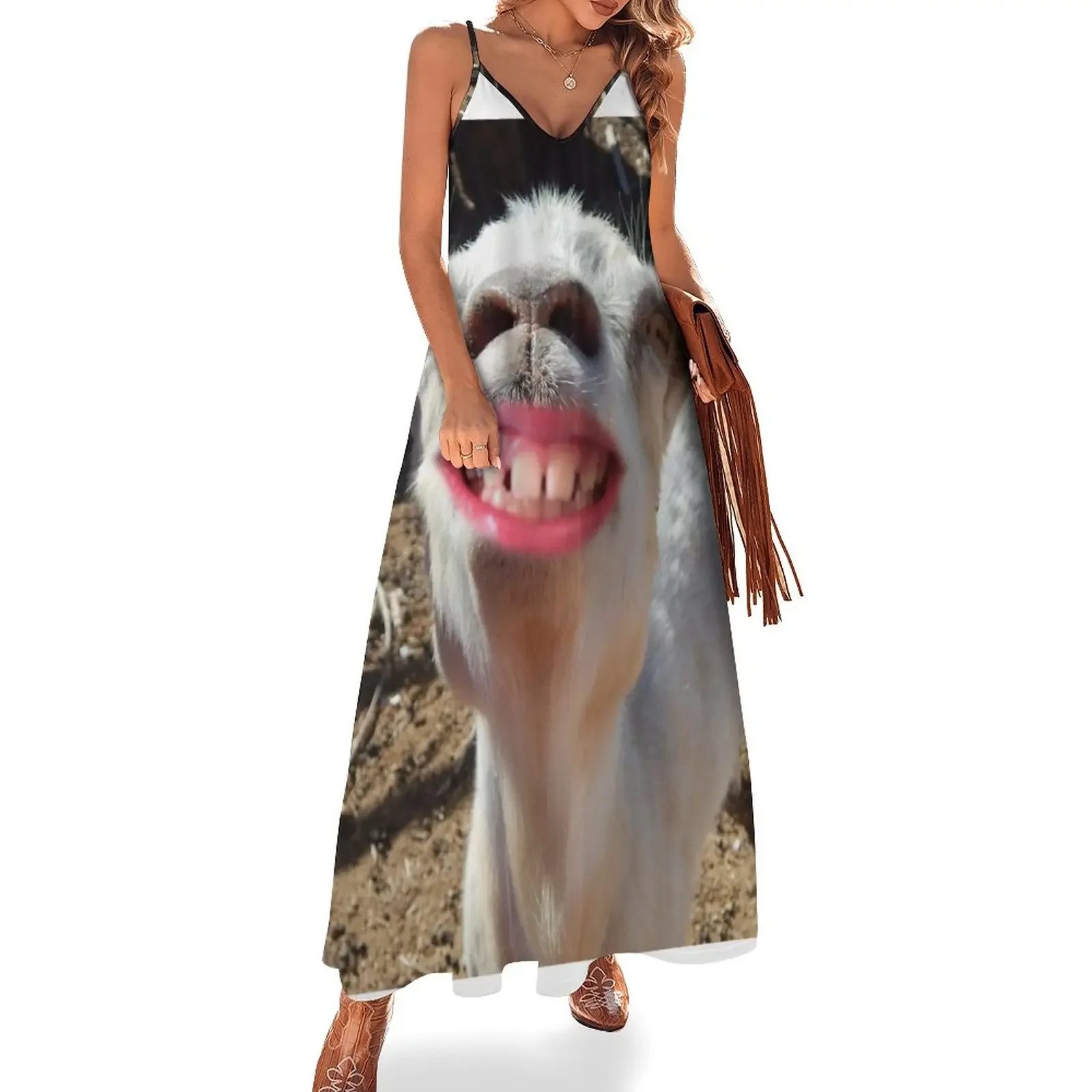funny smiling goat Sleeveless Dress evening dress woman summer dress women's dresses luxury
funny smiling goat Sleeveless Dress evening dress woman summer dress women's dresses luxury