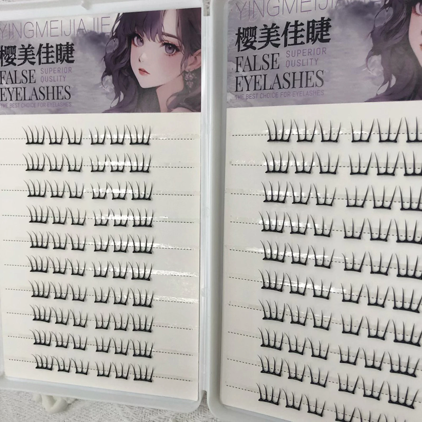 Press on False Eyelash Clusters W shape Korean Style No Glue Lashes Thin Band Natural Eyelash Segments For Women Daily makeup 
Press on False Eyelash Clusters W shape Korean Style No Glue Lashes Thin Band Natural Eyelash Segments For Women Daily makeup
