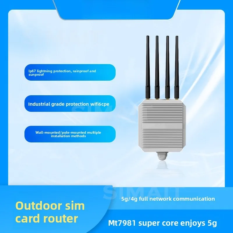 ZX7981PO Waterproof Outdoor 5G Card Router 5G ODU CPE Global General POE Power Supply
ZX7981PO Waterproof Outdoor 5G Card Router 5G ODU CPE Global General POE Power Supply