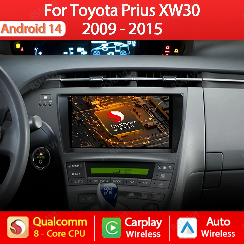 Android 14 Car Radio For Toyota Prius 3 XW30 2009 - 2015 Multimedia Video Player GPS NAVI 4G LTE 5G WIFI Carplay Auto QLED 2 DIN
Android 14 Car Radio For Toyota Prius 3 XW30 2009 - 2015 Multimedia Video Player GPS NAVI 4G LTE 5G WIFI Carplay Auto QLED 2 DIN