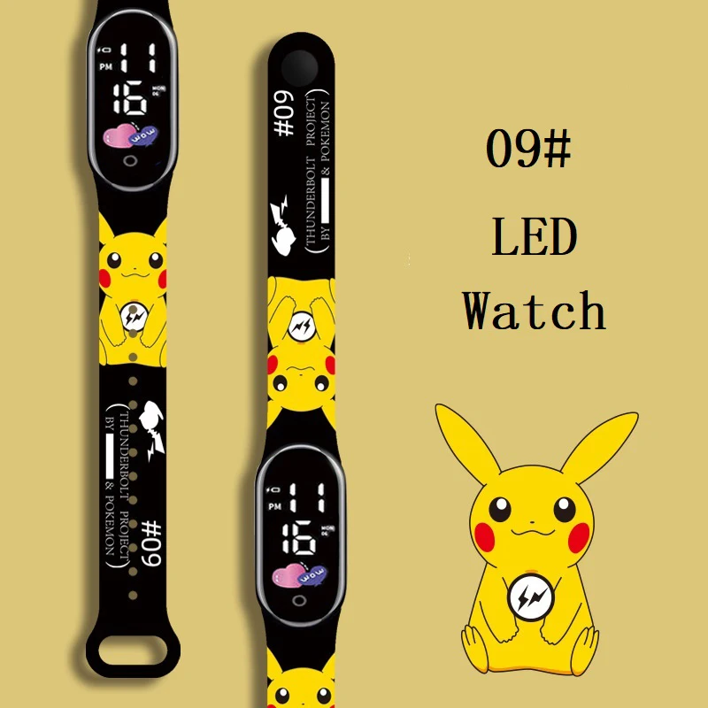 Pokemon Strap LED Electronic Watch Fashion Colorful Bracelet Touch Waterproof Anime Character Pikachu Kid Digital Watches
Pokemon Strap LED Electronic Watch Fashion Colorful Bracelet Touch Waterproof Anime Character Pikachu Kid Digital Watches