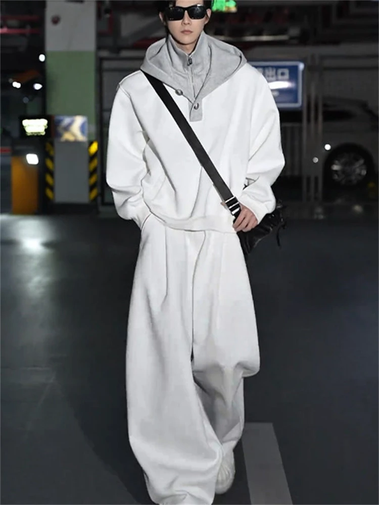 High-End Men's Spliced Knitted Hat Sweatirt Knife Pants Spring 2026 Faionable Set Clete Trendy Outfit Long Sve
High-End Men's Spliced Knitted Hat Sweatirt Knife Pants Spring 2026 Faionable Set Clete Trendy Outfit Long Sve