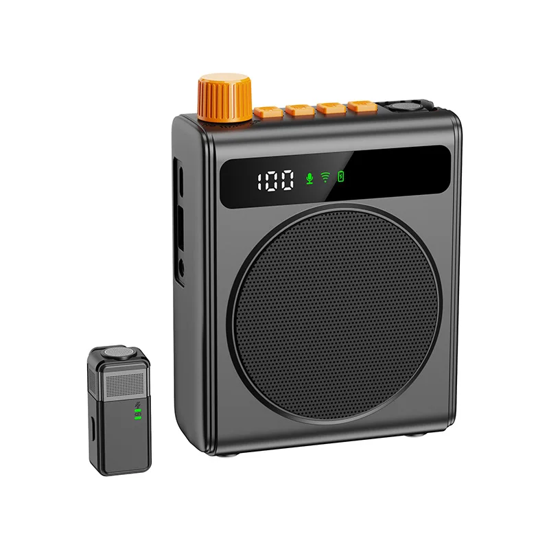 New Mini Wireless Voice Amplifier with Lapel Mic Rechargeable Speaker for Teacher Tour Guide Shopping Mall Promotion
New Mini Wireless Voice Amplifier with Lapel Mic Rechargeable Speaker for Teacher Tour Guide Shopping Mall Promotion