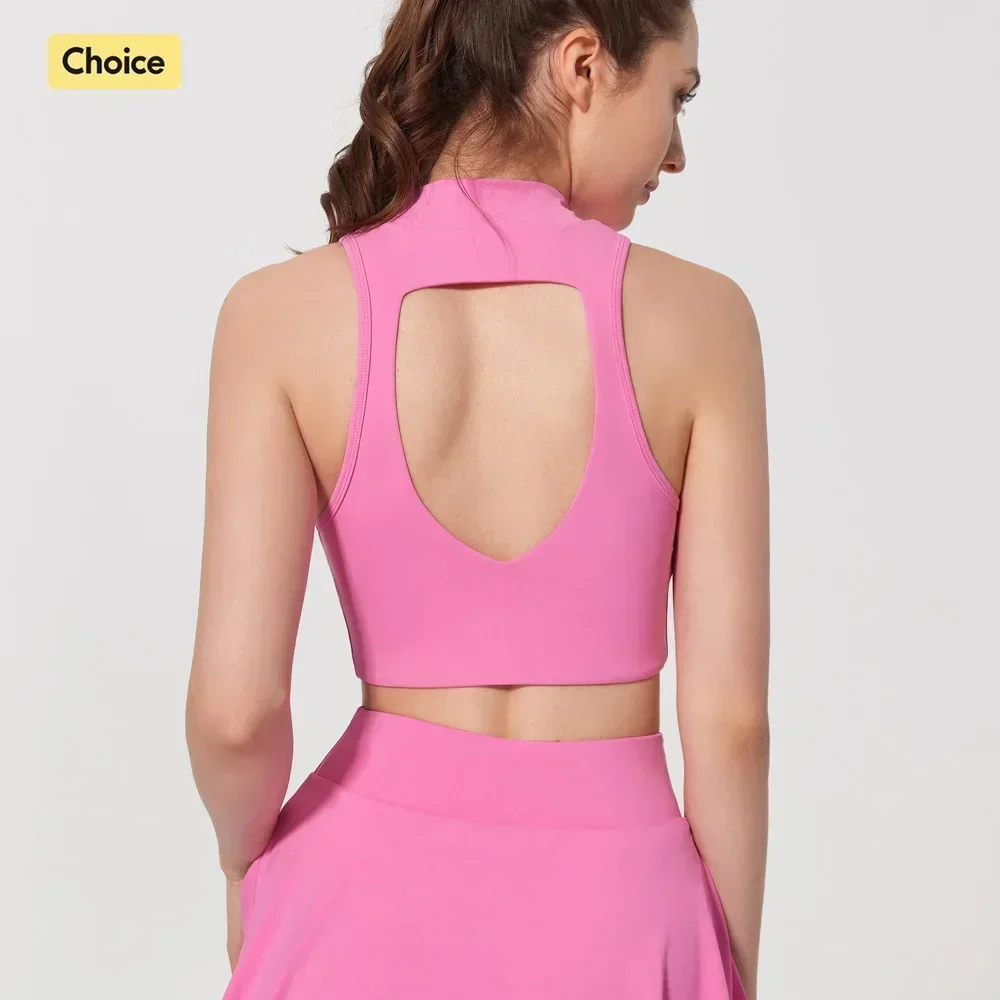Pilates Sports Vest Fitness Running Shockproof Bra High Strength with Chest Pad Sleeveless Tank Top Backless Yoga Clothes
Pilates Sports Vest Fitness Running Shockproof Bra High Strength with Chest Pad Sleeveless Tank Top Backless Yoga Clothes