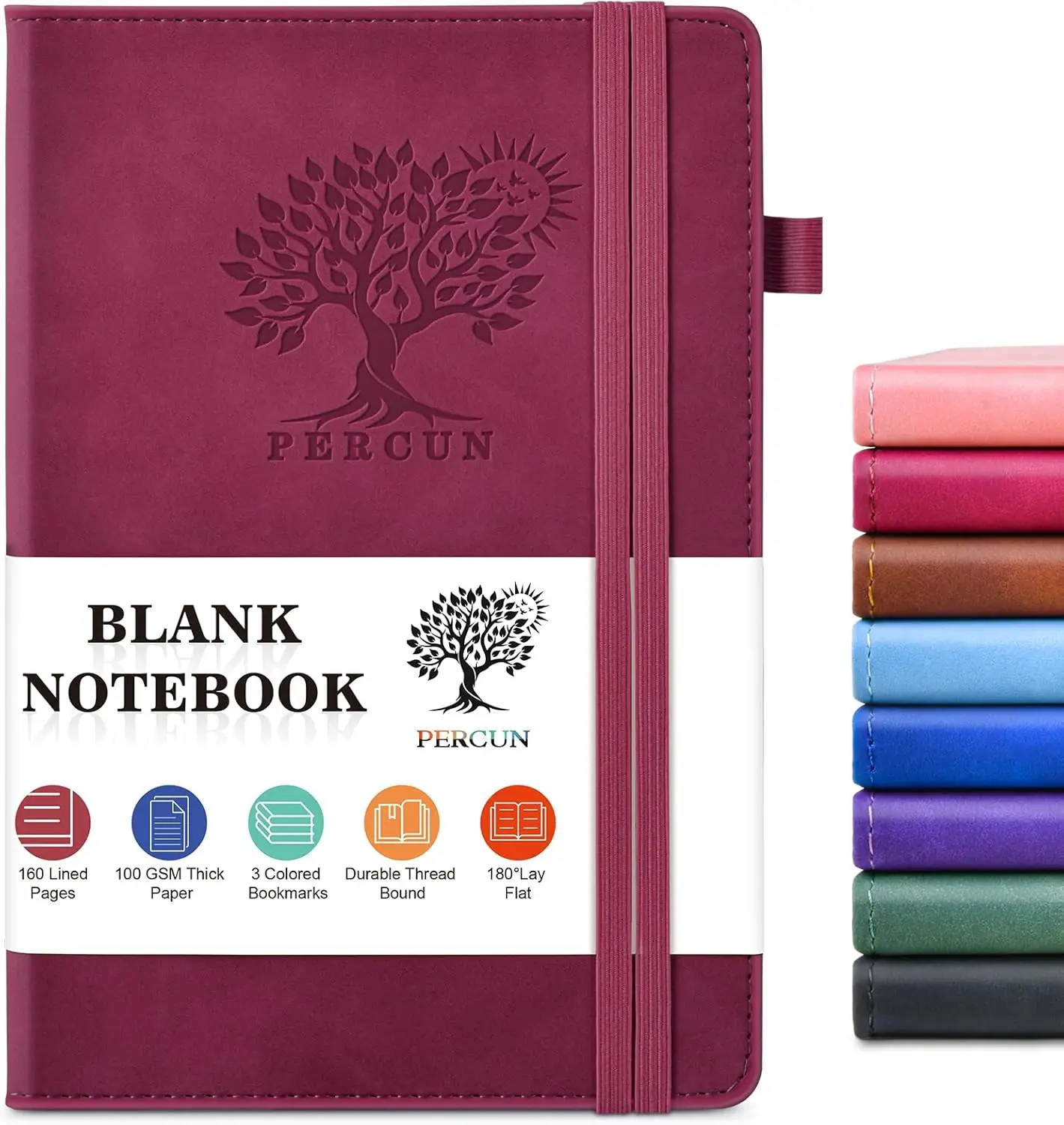 Blank Journal Notebook for Men & Women, 160 Pages Leather Hardcover Sketchbook for Drawing & Writing, 5.9" x 8.5" Unlined
Blank Journal Notebook for Men & Women, 160 Pages Leather Hardcover Sketchbook for Drawing & Writing, 5.9" x 8.5" Unlined