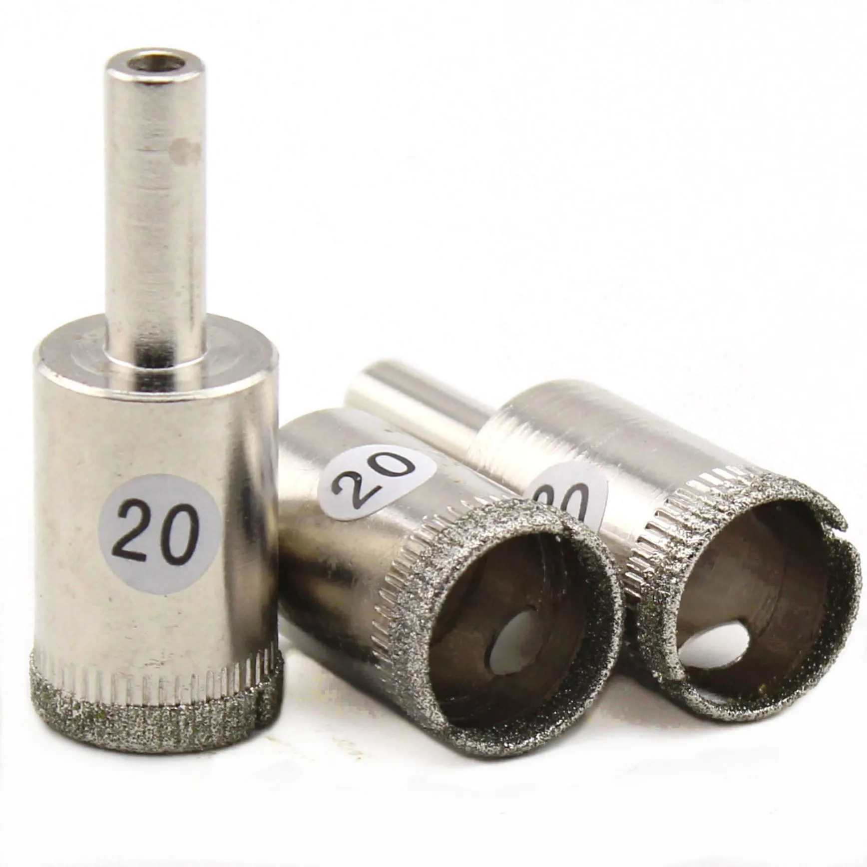 3Pcs 20-40mm Diamond Coated Hole Saw Core Drill Bits for Glass Stone Tiles Ceramic Marble
3Pcs 20-40mm Diamond Coated Hole Saw Core Drill Bits for Glass Stone Tiles Ceramic Marble