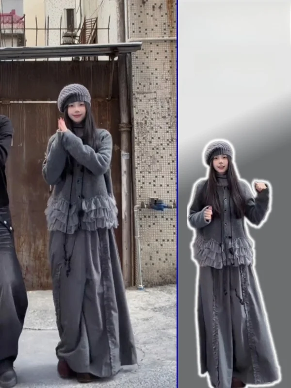 plus Size Knitted Open Cardigan Women's Sle ey Splicing Design Spring Autumn New Faion Korean Loose Fit Long Sve
plus Size Knitted Open Cardigan Women's Sle ey Splicing Design Spring Autumn New Faion Korean Loose Fit Long Sve