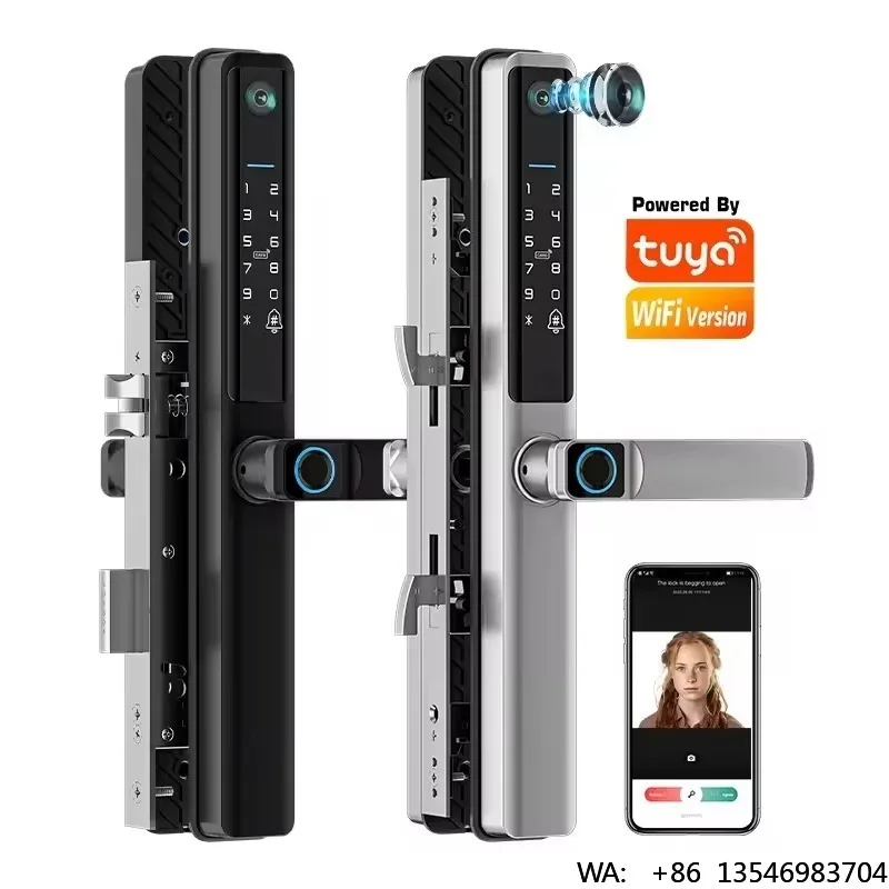 Sinovo Outdoor Waterproof Smart Wood Door Lock Fingerprint RFID Recognition Aluminum Alloy Key WIFI Connectivity Cloud for Home
Sinovo Outdoor Waterproof Smart Wood Door Lock Fingerprint RFID Recognition Aluminum Alloy Key WIFI Connectivity Cloud for Home