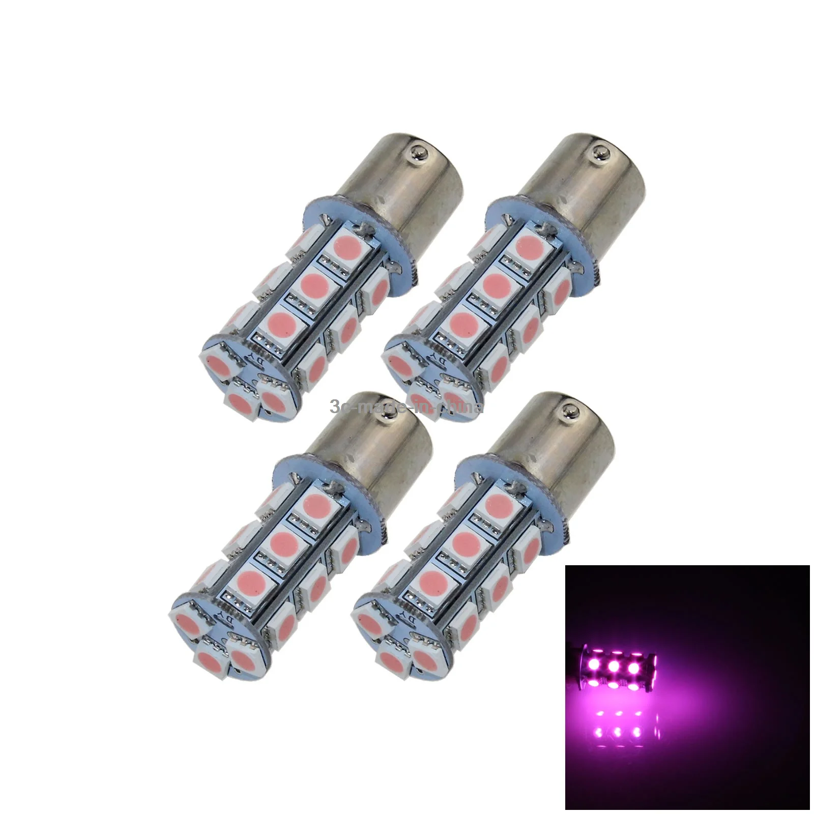 4x Pink RV 1156 Daytime Blub Running Lamp 18 Emitters 5050 SMD LED G18 706 D004-P
4x Pink RV 1156 Daytime Blub Running Lamp 18 Emitters 5050 SMD LED G18 706 D004-P