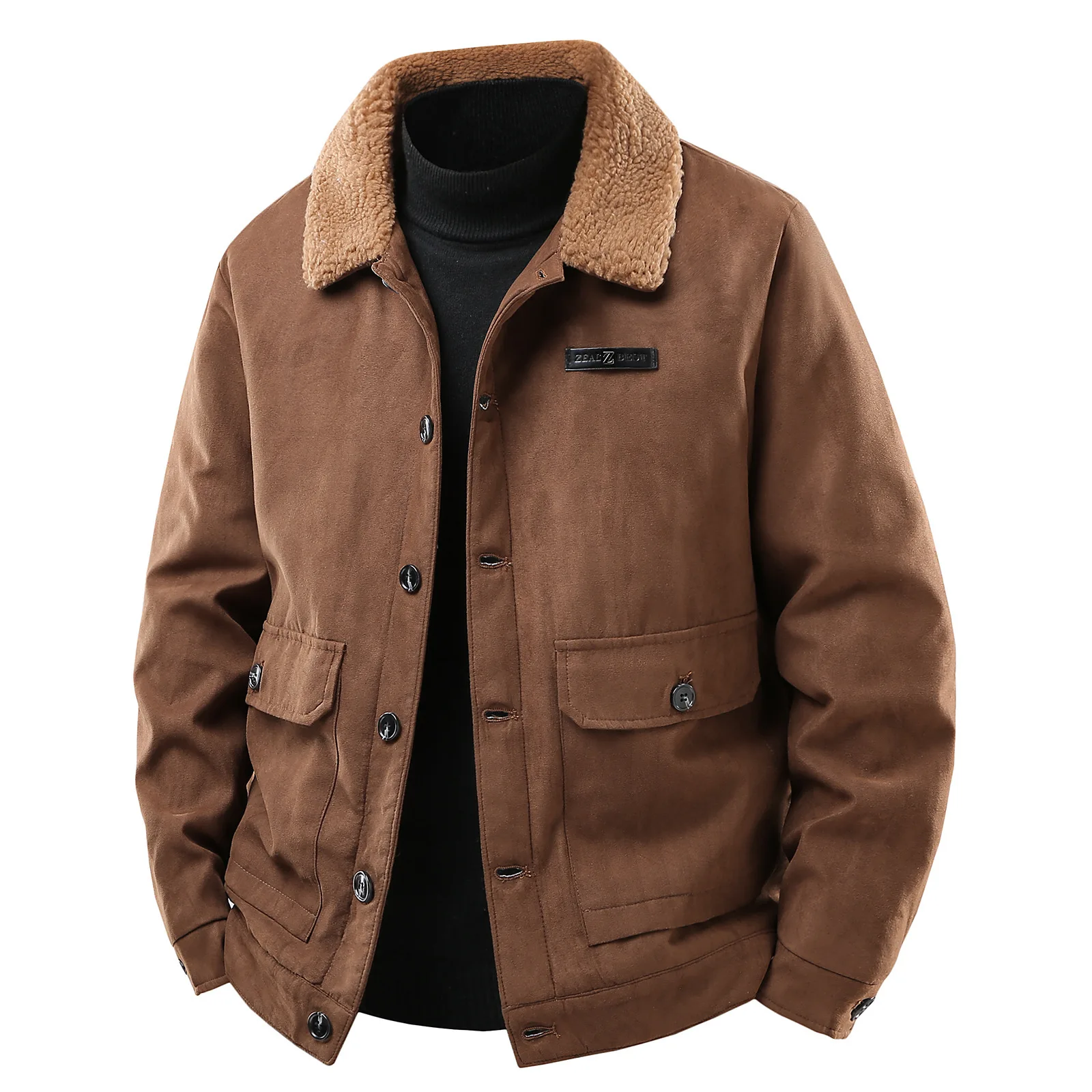 Men's Suede Jaet Thiened Fce Collar Casual Faion Comfortable Trendy Outerwear Winter New Sle Long Sve Regular L...
Men's Suede Jaet Thiened Fce Collar Casual Faion Comfortable Trendy Outerwear Winter New Sle Long Sve Regular L...