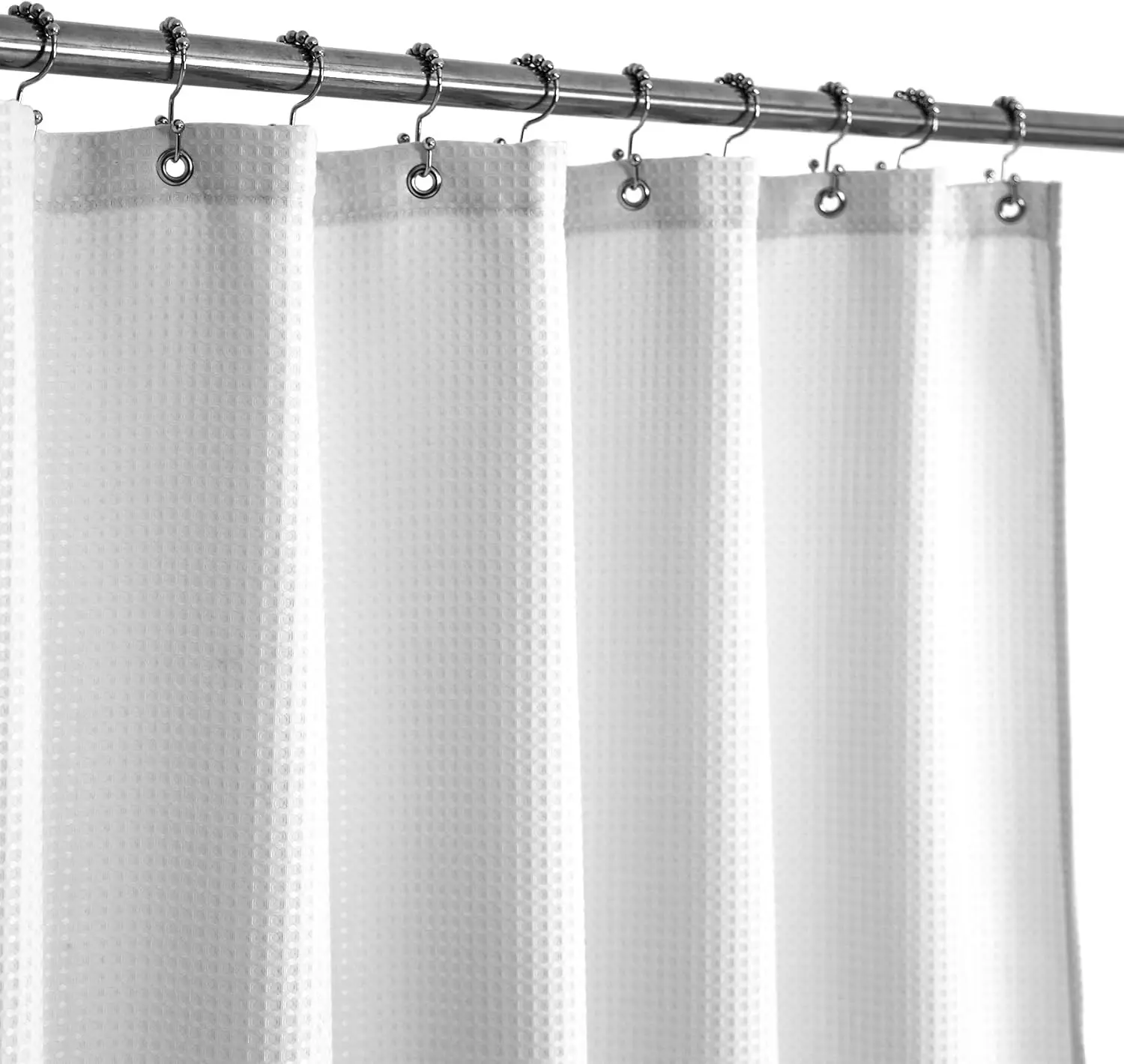 Stall Shower Curtain 54x72 Inch, Heavy Duty Waffle Weave Fabric, Water Repellent, Machine Washable, White Pique Pattern for
Stall Shower Curtain 54x72 Inch, Heavy Duty Waffle Weave Fabric, Water Repellent, Machine Washable, White Pique Pattern for