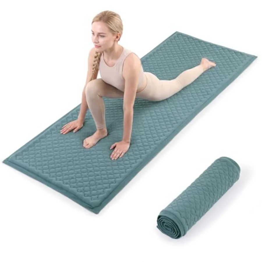 Organic Cotton Yoga Mat, Non-Slip Breathable Yoga Rug with Cotton Filling, Washable Foldable Exercise Mat for Meditation, Pilat
Organic Cotton Yoga Mat, Non-Slip Breathable Yoga Rug with Cotton Filling, Washable Foldable Exercise Mat for Meditation, Pilat