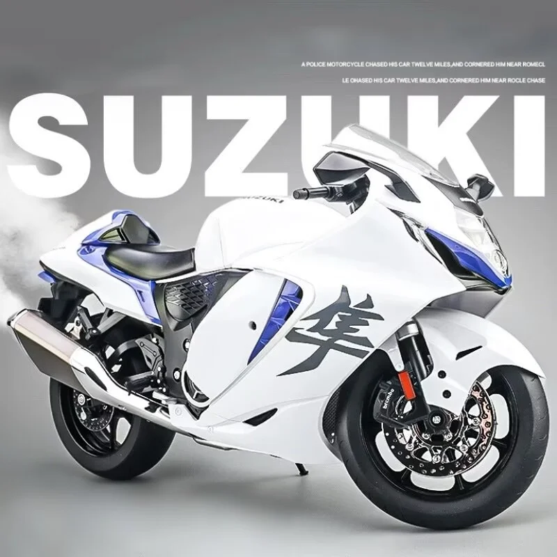 1:18 SUZUKI Hayabusa GSX-1300R, модель спортивного мотоцикла из сплава, литье под давлением, металлическая модель мотоцикла для уличных гонок, имитация подарков для детей
1:18 SUZUKI Hayabusa GSX-1300R, модель спортивного мотоцикла из сплава, литье под давлением, металлическая модель мотоцикла для уличных гонок, имитация подарков для детей