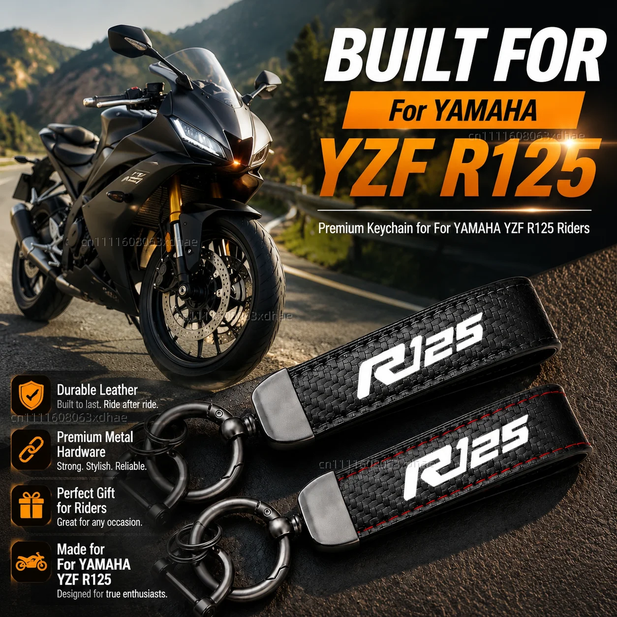 High-Grade Leather Motorcycle Keychain Holder Keyring Accessories For YAMAHA YZF R125 YZFR125 YZF-R125 MT-125 2008- 2025
High-Grade Leather Motorcycle Keychain Holder Keyring Accessories For YAMAHA YZF R125 YZFR125 YZF-R125 MT-125 2008- 2025