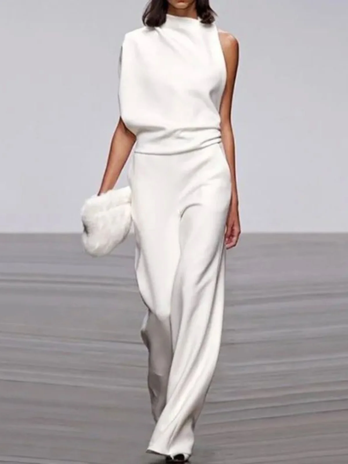 Off-oulder Staed Collar Jumpsuit High Waist Street Sle Casual Pants Women's Faion Simple Design Long Leggings
Off-oulder Staed Collar Jumpsuit High Waist Street Sle Casual Pants Women's Faion Simple Design Long Leggings