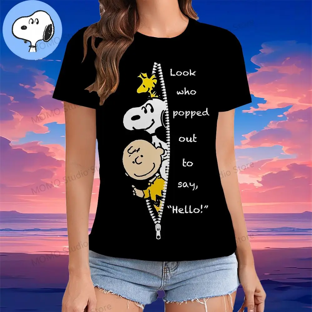 2024 Tees XS-3XL Y2k O-Neck Women's Clothes Snoopy T-shirt Fashion Anime 3D Print Short Sleeve Tops Woman Clothing Tshirt Summer
2024 Tees XS-3XL Y2k O-Neck Women's Clothes Snoopy T-shirt Fashion Anime 3D Print Short Sleeve Tops Woman Clothing Tshirt Summer