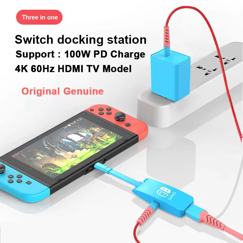 Portable Switch Dock Station TV for Nintendo Adapter Accessories USB 3.0 Hub PD Charging USB C to 4K HDMI for Nintendo 3 in 1
Portable Switch Dock Station TV for Nintendo Adapter Accessories USB 3.0 Hub PD Charging USB C to 4K HDMI for Nintendo 3 in 1