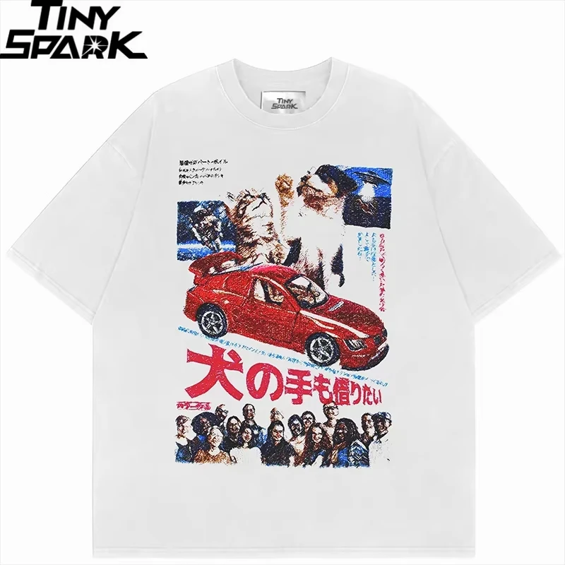 2026 T-shirt Streetwear Japanese Kanji Dog Cat Graphic T-Shirt Men Harajuku T Shirt Vintage Print Cotton Casual Tops Tees White
2026 T-shirt Streetwear Japanese Kanji Dog Cat Graphic T-Shirt Men Harajuku T Shirt Vintage Print Cotton Casual Tops Tees White