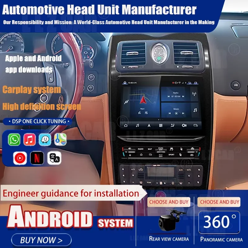 10.26 Car Android Radio GPS Navigation Stereo Blu-Ray Screen For Maserati Quattroporte 2004-2012 CarPlay Multimedia Video Player
10.26 Car Android Radio GPS Navigation Stereo Blu-Ray Screen For Maserati Quattroporte 2004-2012 CarPlay Multimedia Video Player
