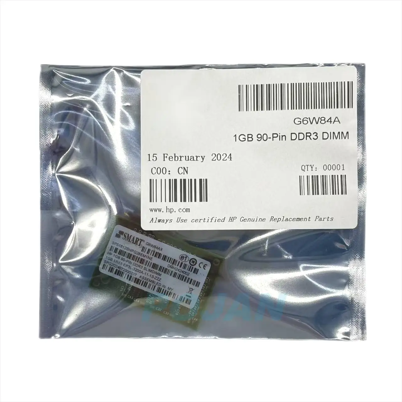 G6W84A -1GB DDR3 90 PIN Memory Fit For H -P Laserjet M506/604/5/6/7/8/9 M633 Plotter Parts POJAN
G6W84A -1GB DDR3 90 PIN Memory Fit For H -P Laserjet M506/604/5/6/7/8/9 M633 Plotter Parts POJAN