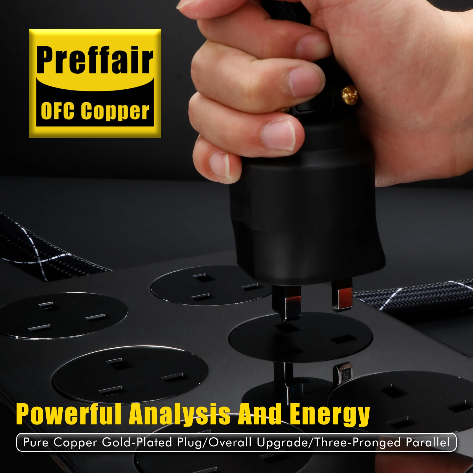 Preffair Hifi PCOCC Copper audio power cord with EU US AU UK White Carbon Fiber C16 Plug and C13 TO C14 UPS Cable for Amplifier
Preffair Hifi PCOCC Copper audio power cord with EU US AU UK White Carbon Fiber C16 Plug and C13 TO C14 UPS Cable for Amplifier