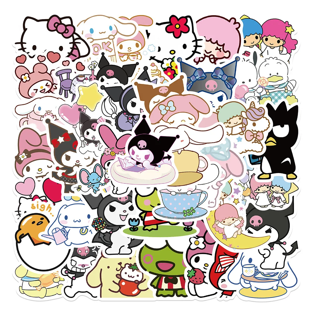 10/30/50pcs Sanrio Series Cartoon Anime Stickers Kawaii Kuromi Melody Pekkle Kids Sticker Toy Notebook Laptop Phone Decals Decor
10/30/50pcs Sanrio Series Cartoon Anime Stickers Kawaii Kuromi Melody Pekkle Kids Sticker Toy Notebook Laptop Phone Decals Decor