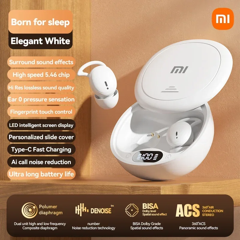 XIAOMI MIJIA M73 Wireless Earbuds In Ear Bluetooth5.3 sleep Headphone HiFi Stereo Sound Headset HD Call With Mic For Android iOS
XIAOMI MIJIA M73 Wireless Earbuds In Ear Bluetooth5.3 sleep Headphone HiFi Stereo Sound Headset HD Call With Mic For Android iOS