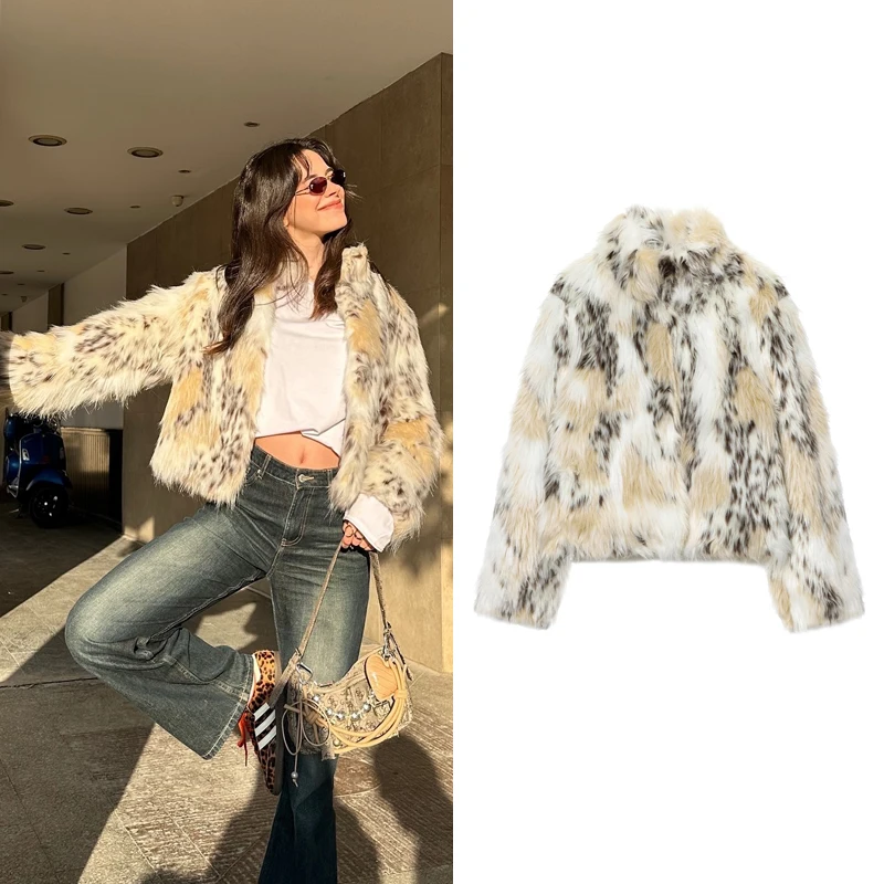 Женская шуба из искусственного меха, женские зимние короткие пальто, новинка 2023 года, уличная одежда, пушистая модная женская повседневная куртка, женское пальто из искусственного меха
Женская шуба из искусственного меха, женские зимние короткие пальто, новинка 2023 года, уличная одежда, пушистая модная женская повседневная куртка, женское пальто из искусственного меха