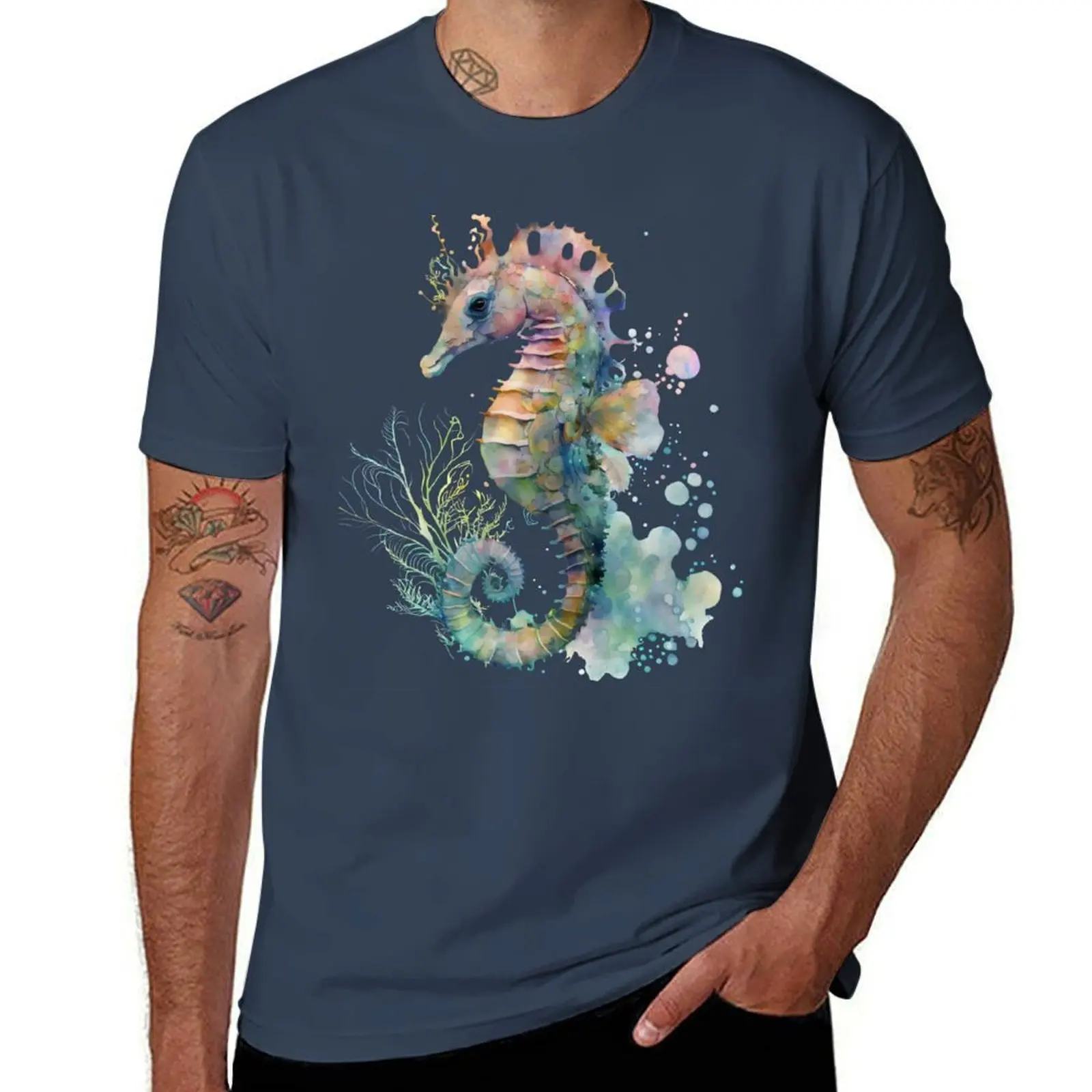 Watercolor Seahorse T-Shirt t shirts for man graphic tees cotton t shirt man T-Shirt
Watercolor Seahorse T-Shirt t shirts for man graphic tees cotton t shirt man T-Shirt