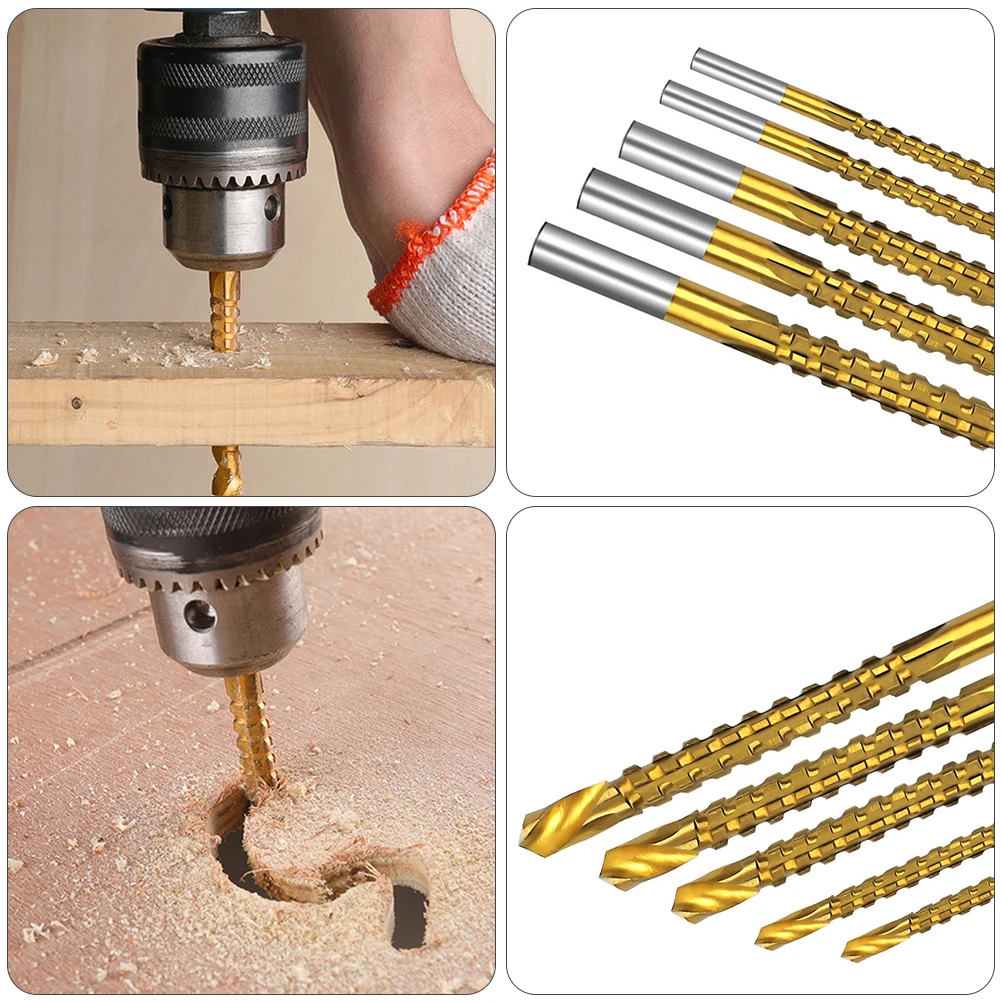 6 Pcs Saw Drill Bit Spiral Carving Tools Long Wood Bits for Cutting Bolts Serrated Side
6 Pcs Saw Drill Bit Spiral Carving Tools Long Wood Bits for Cutting Bolts Serrated Side