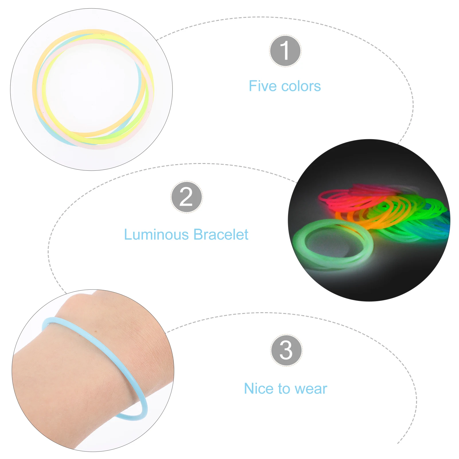 10 Pcs Kids Jelly Bracelet Luminous Pulsera Elastica Silikon Armreif Bulk Bracelets
10 Pcs Kids Jelly Bracelet Luminous Pulsera Elastica Silikon Armreif Bulk Bracelets