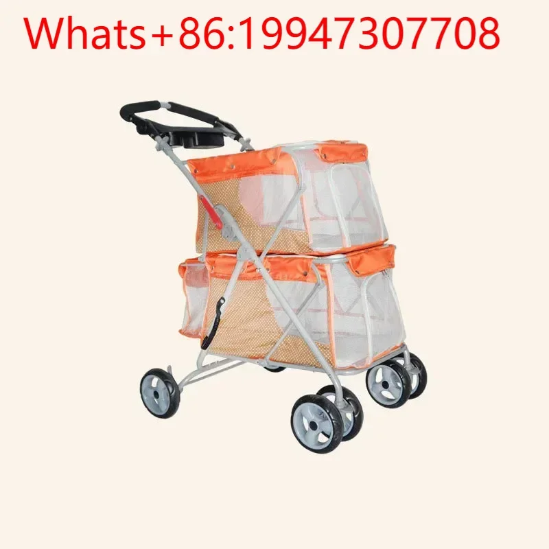 Double-layer Panoramic Sunroof Pet Cart Foldable Large-capacity Design Double Pet Ride Worry-free Travel.
Double-layer Panoramic Sunroof Pet Cart Foldable Large-capacity Design Double Pet Ride Worry-free Travel.