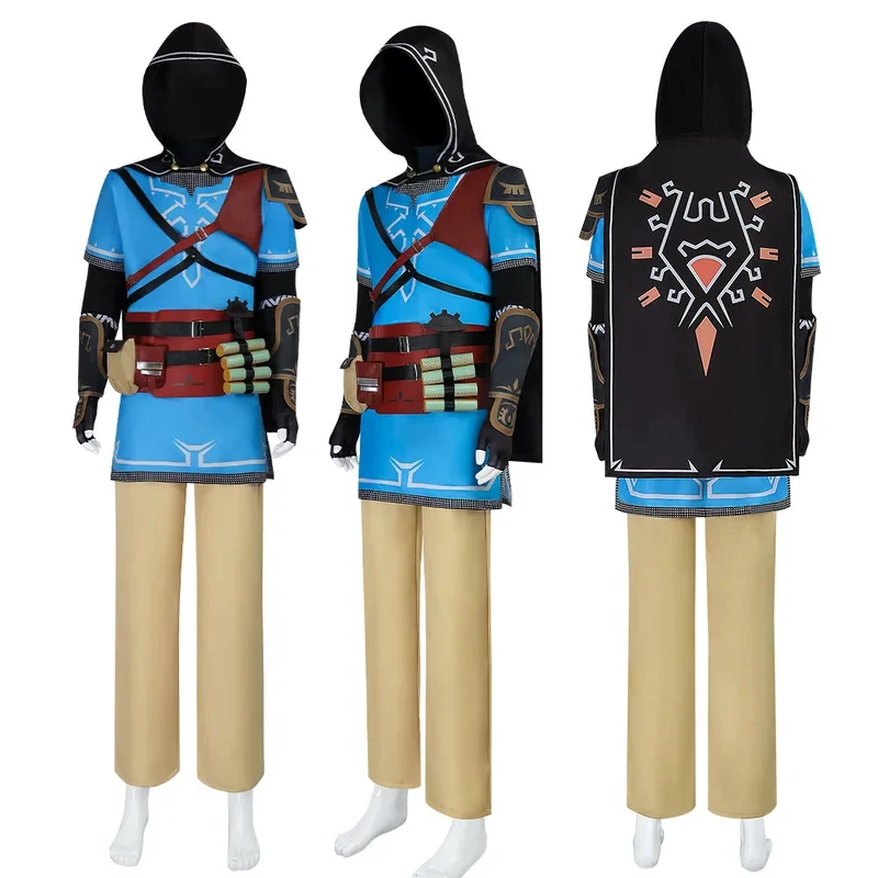 Cosplay Costume Game Tears of The Kingdome Wild Link Shirt Cloak Prop Wig Ears Sets Adult Kids Outfit for Carnival Party ,[
Cosplay Costume Game Tears of The Kingdome Wild Link Shirt Cloak Prop Wig Ears Sets Adult Kids Outfit for Carnival Party ,[