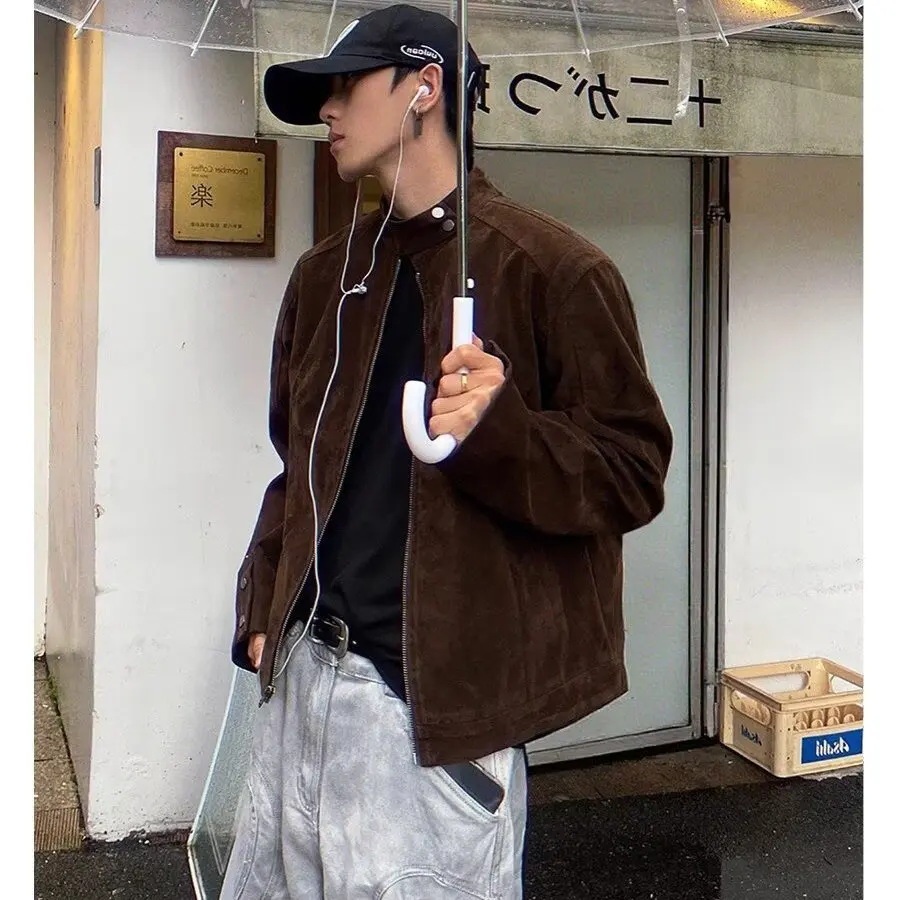 Retro Stand Collar Quilted Jaet Men's ort Casual Sle Autumn Faion Brand American Leisure Haome Top Zipper Closure
Retro Stand Collar Quilted Jaet Men's ort Casual Sle Autumn Faion Brand American Leisure Haome Top Zipper Closure