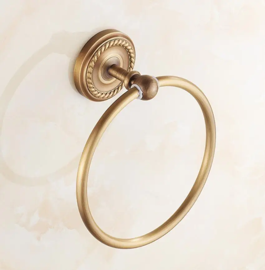 Antique-style towel ring with blue-and-white porcelain base, bathroom towel rack, round towel hanger, toilet hand towel holder
Antique-style towel ring with blue-and-white porcelain base, bathroom towel rack, round towel hanger, toilet hand towel holder