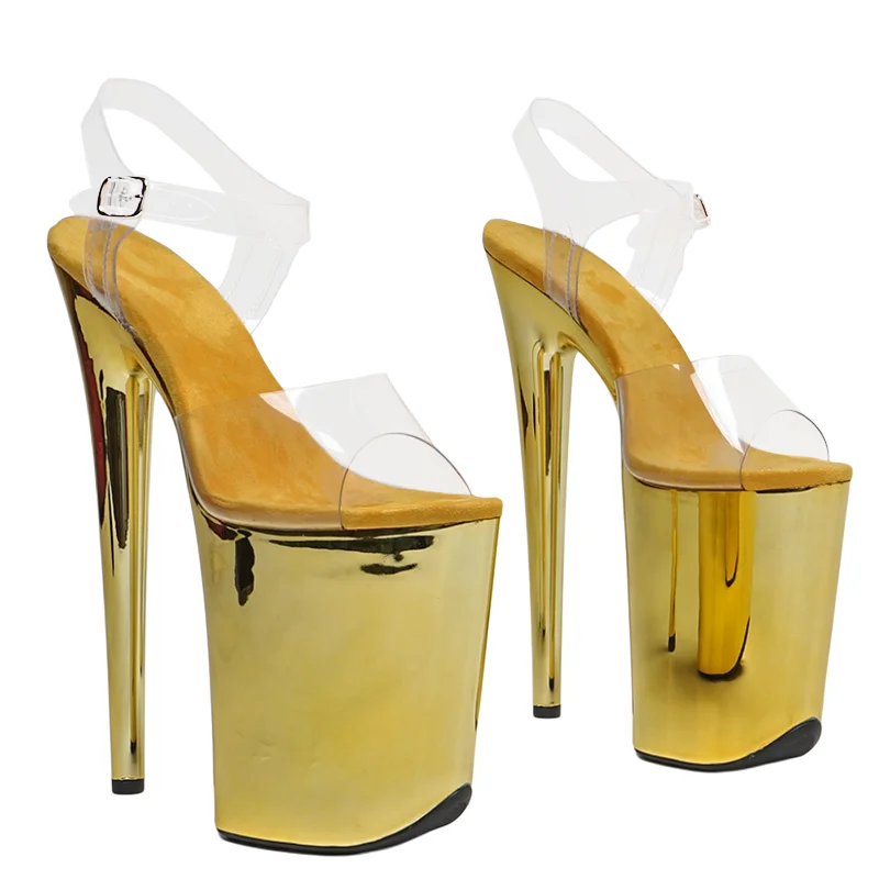 Leecabe 23CM/9inches Clear PVC Upper sexy exotic electroplate High Heel platform party sandals stripper heel Pole Dance shoes
Leecabe 23CM/9inches Clear PVC Upper sexy exotic electroplate High Heel platform party sandals stripper heel Pole Dance shoes