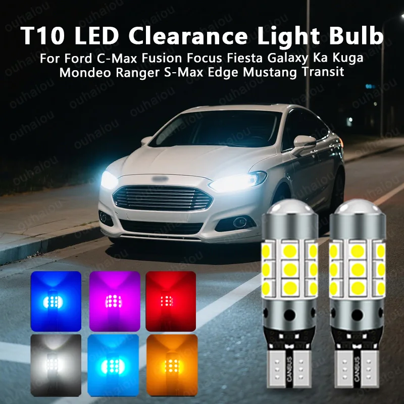 2pcs LED Clearance Light Lamp W5W T10 For Ford C-Max Fusion Focus Fiesta Galaxy Ka Kuga Mondeo Ranger S-Max Edge Mustang Transit 
2pcs LED Clearance Light Lamp W5W T10 For Ford C-Max Fusion Focus Fiesta Galaxy Ka Kuga Mondeo Ranger S-Max Edge Mustang Transit
