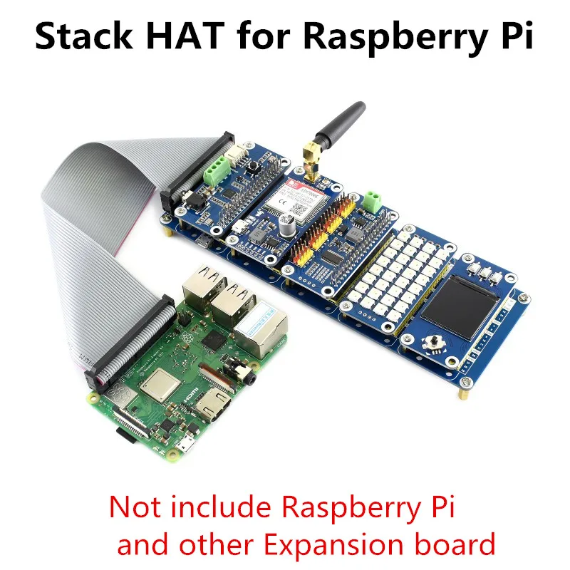Stack HAT for Raspberry Pi I/O Expansion Kit Provide 5 sets of 2x20 Pinheaders USB External Power Port Stack up to 5 HAT at Once
Stack HAT for Raspberry Pi I/O Expansion Kit Provide 5 sets of 2x20 Pinheaders USB External Power Port Stack up to 5 HAT at Once