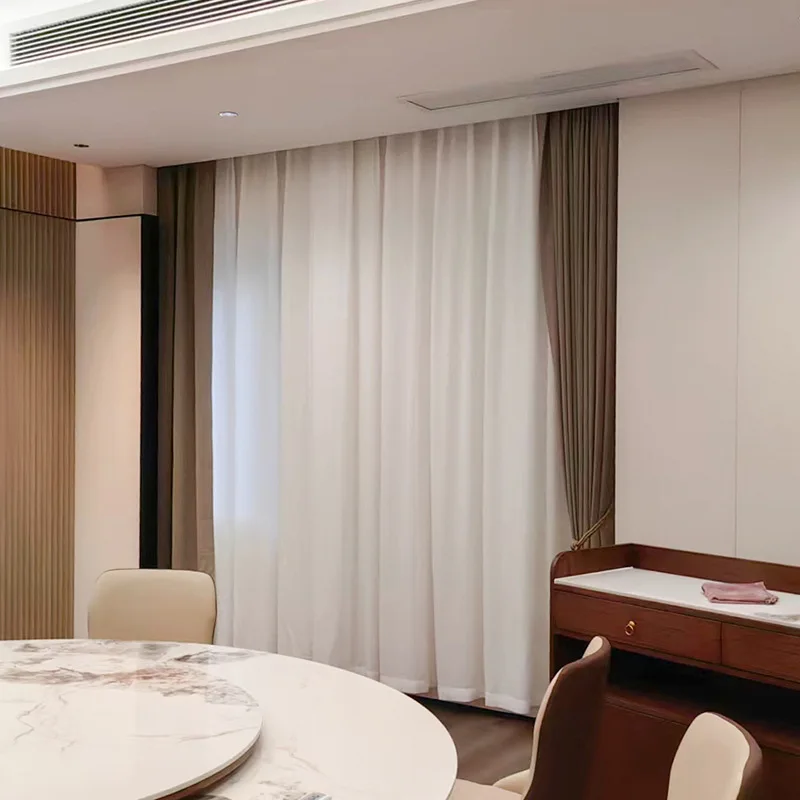 Curtains fully blackout European and American style living room bedroom hotel project opening and closing high-end fabric curtai 
Curtains fully blackout European and American style living room bedroom hotel project opening and closing high-end fabric curtai