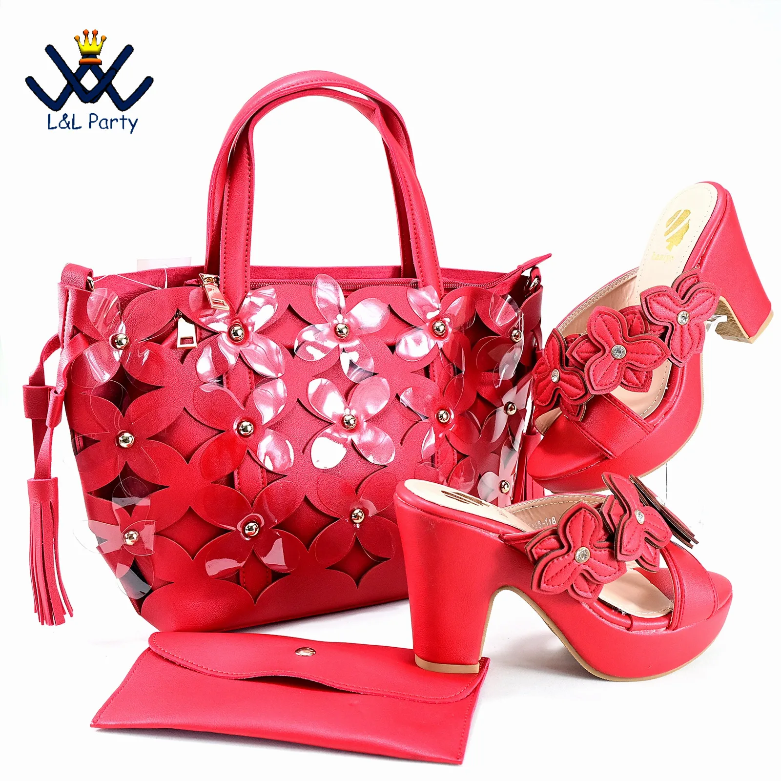 2024 Fashion Casual Style New Arrivals African Women Shoes and Bag Set in Red Color Leisure Italian Ladies Slipper for Dress
2024 Fashion Casual Style New Arrivals African Women Shoes and Bag Set in Red Color Leisure Italian Ladies Slipper for Dress