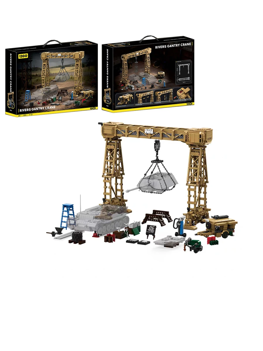 Original Box Stress Relief Toy 2800Pcs War Rivers Gantry Crane Military Model Extension Arm Building Blocks Educational Bricks
Original Box Stress Relief Toy 2800Pcs War Rivers Gantry Crane Military Model Extension Arm Building Blocks Educational Bricks