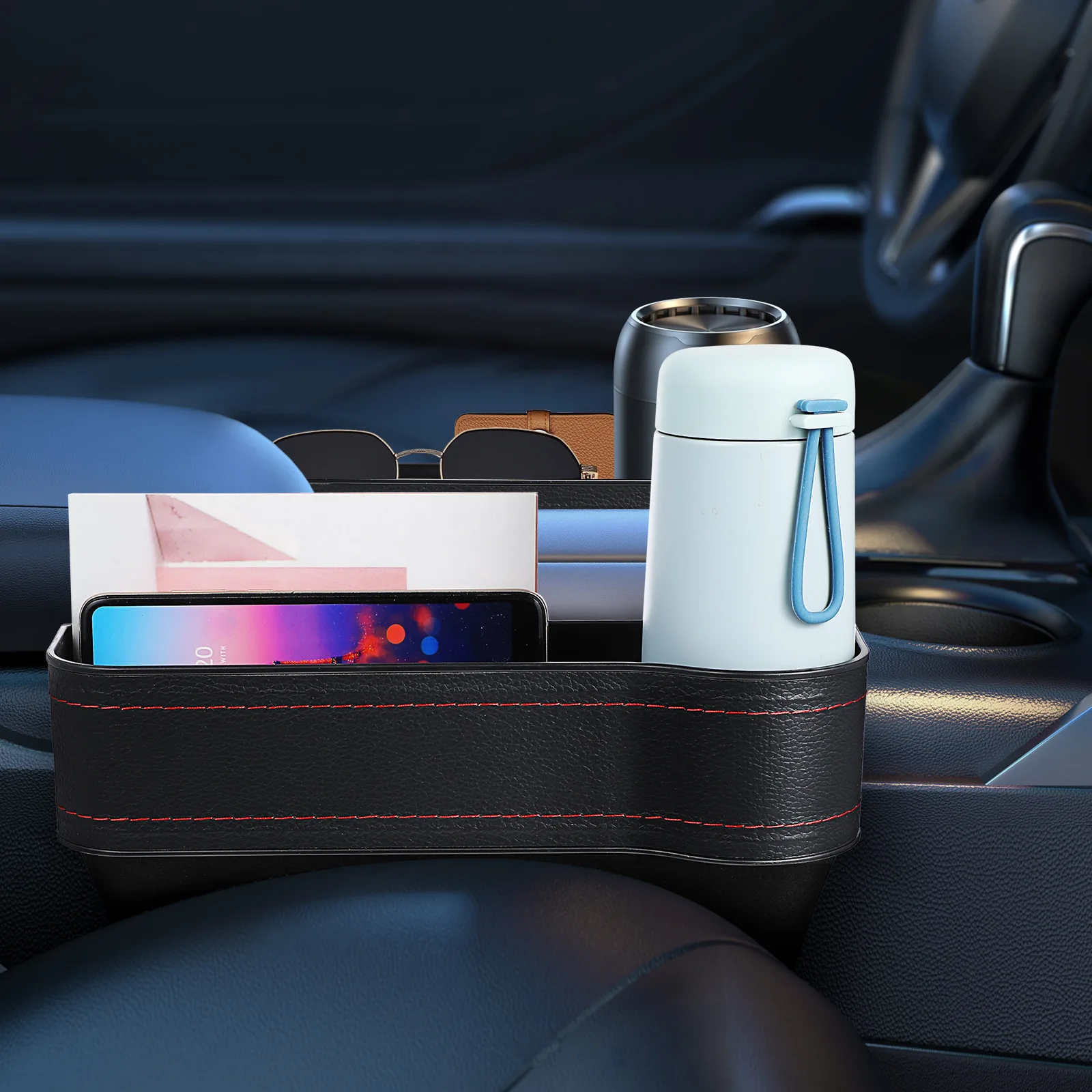 2 pcs Car Seat Gap Filler Black Storage Box Slim Design Multipurpose Organizer Console Between Seats Safe Driving Easily
2 pcs Car Seat Gap Filler Black Storage Box Slim Design Multipurpose Organizer Console Between Seats Safe Driving Easily