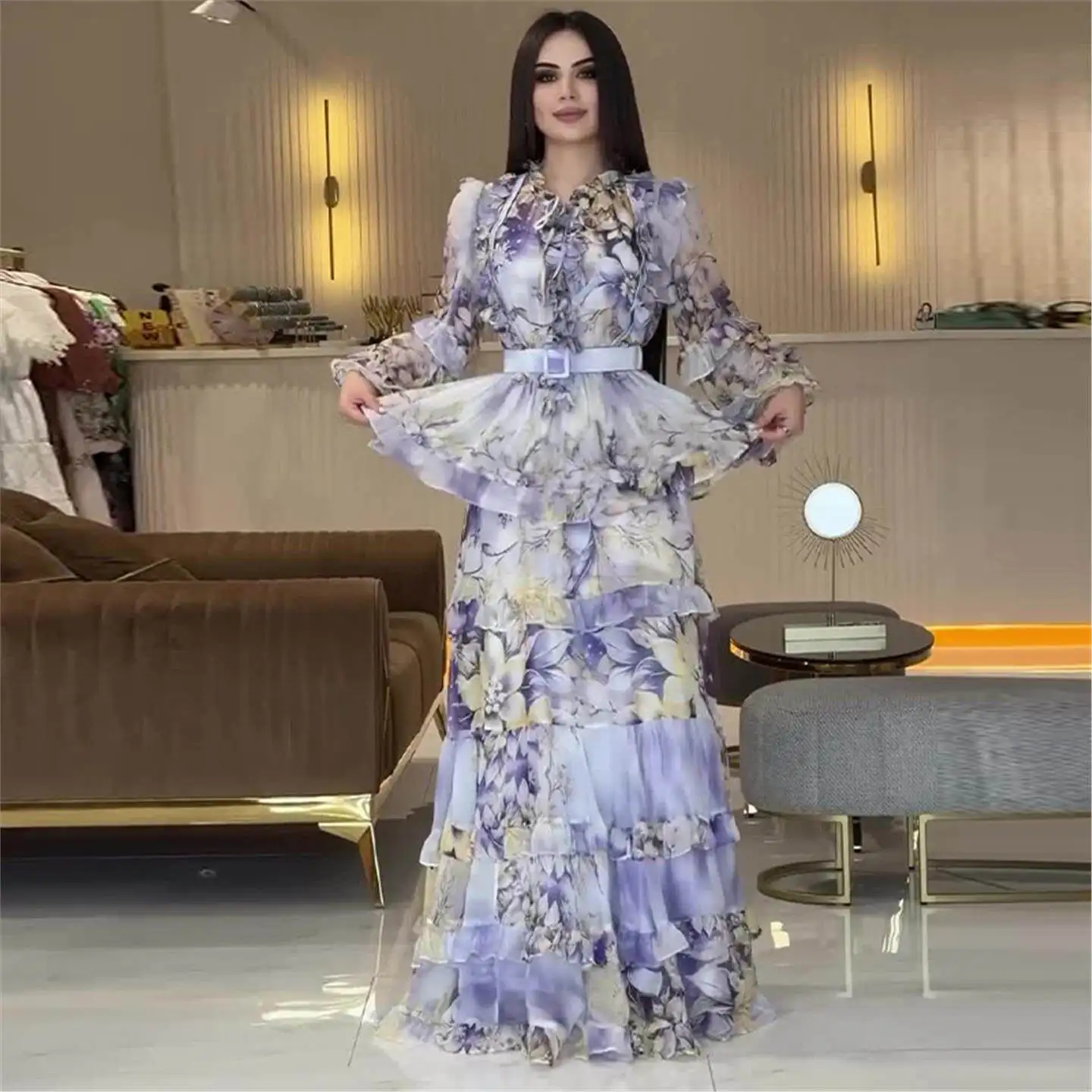 Elegant Long Slimming Printed Dress Fashionable Women's Clothing Autumn New Style Cross-Border Midi Dress CityWalk Suit
Elegant Long Slimming Printed Dress Fashionable Women's Clothing Autumn New Style Cross-Border Midi Dress CityWalk Suit