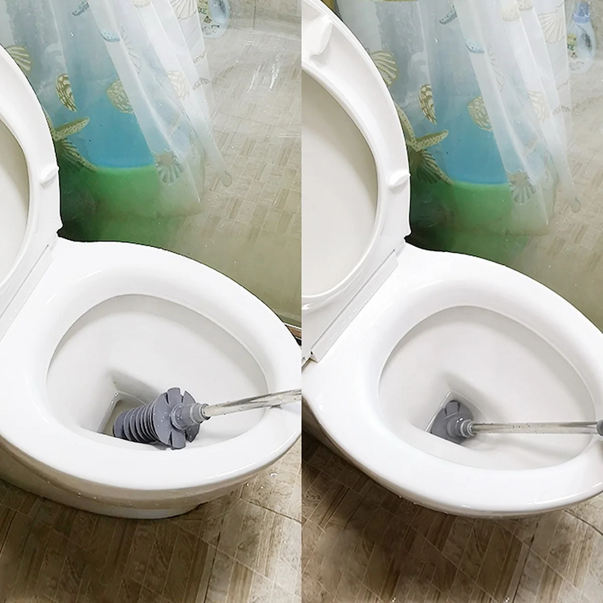 Toilet Unclog Rust-resistant Plunger Flexible Piston Random Color Drain Remover Hard to Rust Ergonomic Handle Swirl Head 
Toilet Unclog Rust-resistant Plunger Flexible Piston Random Color Drain Remover Hard to Rust Ergonomic Handle Swirl Head