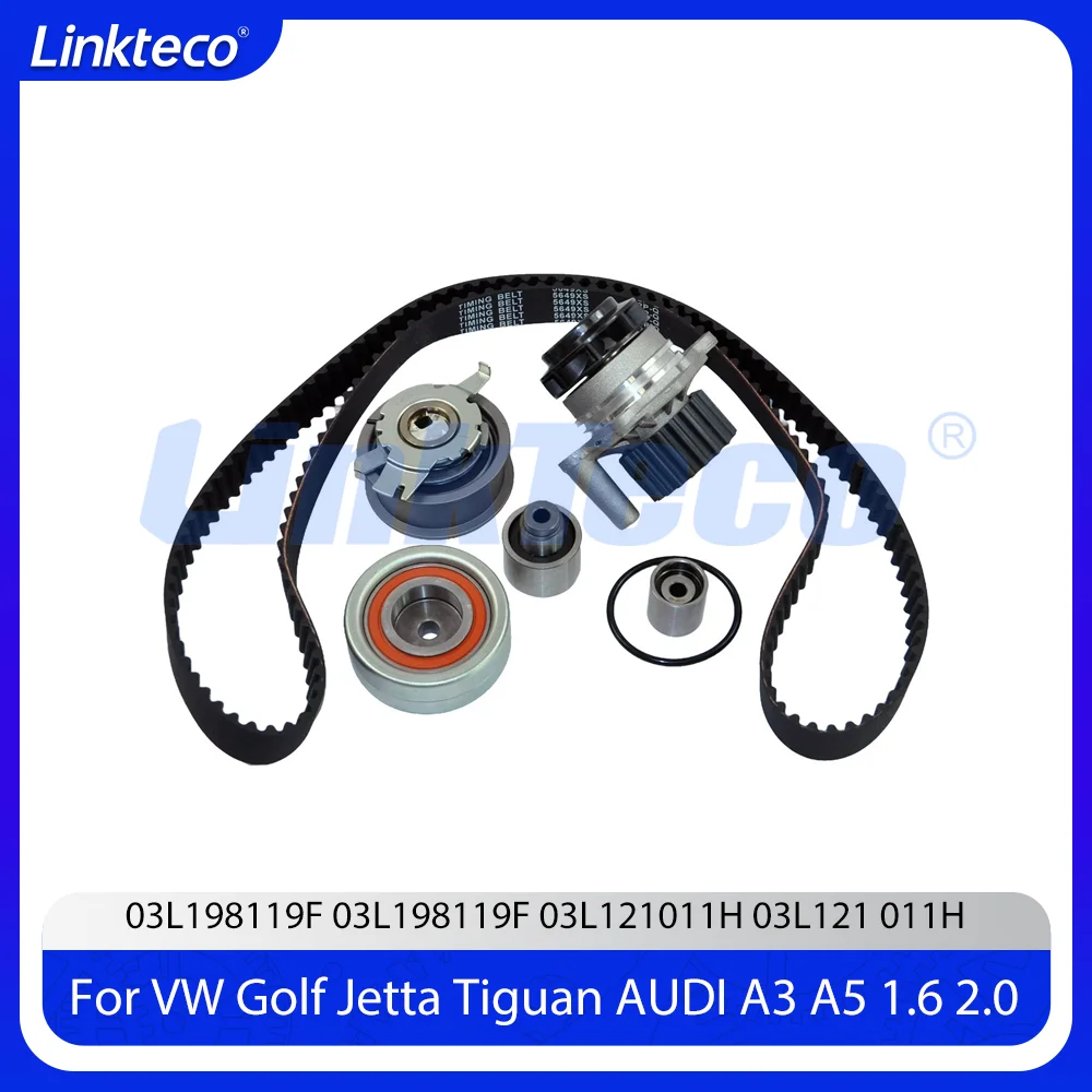 Water Pump Timing Belt Set Fit 1.6 2.0 L CAGA CJCA CMEA CMFA For VW Golf Jetta Tiguan AUDI A1 A3 A5 A6 Q3 Q6 TT 09-22 1.6L 2.0L
Water Pump Timing Belt Set Fit 1.6 2.0 L CAGA CJCA CMEA CMFA For VW Golf Jetta Tiguan AUDI A1 A3 A5 A6 Q3 Q6 TT 09-22 1.6L 2.0L