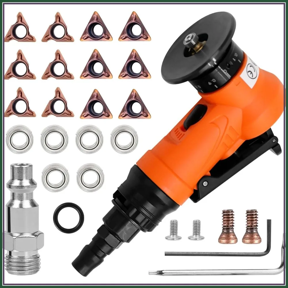 2-in-1 Mini Pneumatic Chamfering Machine, 45° Arc Corner Beveling Trimming Deburring Tool with 1/4 Inch Air Inlet
2-in-1 Mini Pneumatic Chamfering Machine, 45° Arc Corner Beveling Trimming Deburring Tool with 1/4 Inch Air Inlet