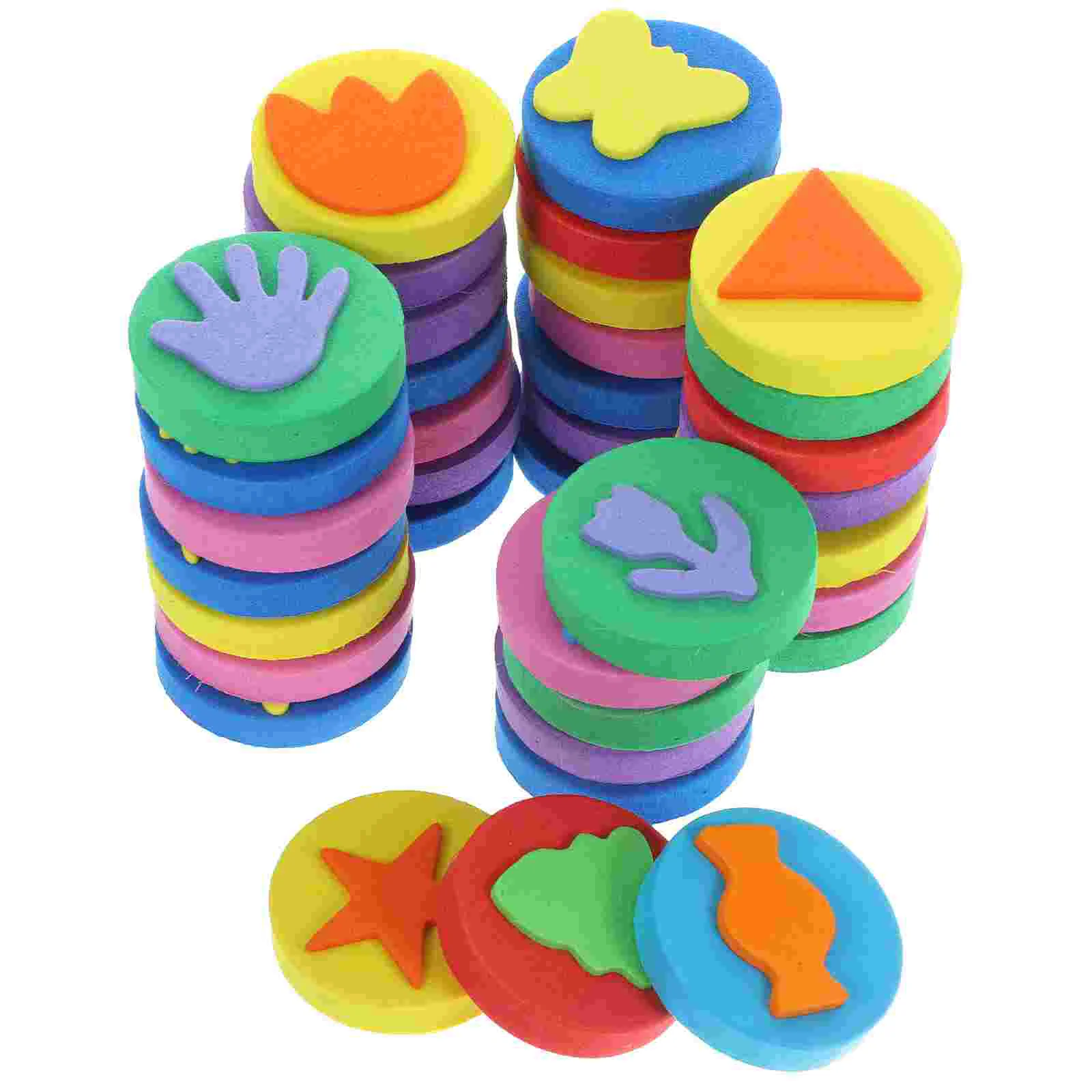 36 Pcs Eva Painting Sponge Foam Stamp Brush DIY Stamper Toys Die Tool for Kids Drawing Supplies Kits Child Sponges
36 Pcs Eva Painting Sponge Foam Stamp Brush DIY Stamper Toys Die Tool for Kids Drawing Supplies Kits Child Sponges