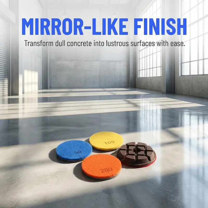 Thicker 80mm Resin Bond Polishing Pad for Floor Restoration Concrete Stone Tile Grinding Renewal Work
Thicker 80mm Resin Bond Polishing Pad for Floor Restoration Concrete Stone Tile Grinding Renewal Work