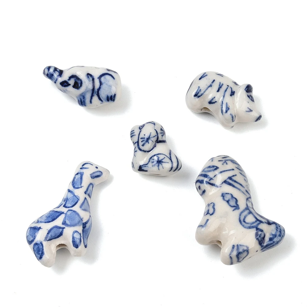 20pcs White Porcelain Animal Dog Pig Sheep Beads Blue Printed Handpainted Elephant Ceramic Beads for Jewelry DIT Bracelet Decor
20pcs White Porcelain Animal Dog Pig Sheep Beads Blue Printed Handpainted Elephant Ceramic Beads for Jewelry DIT Bracelet Decor