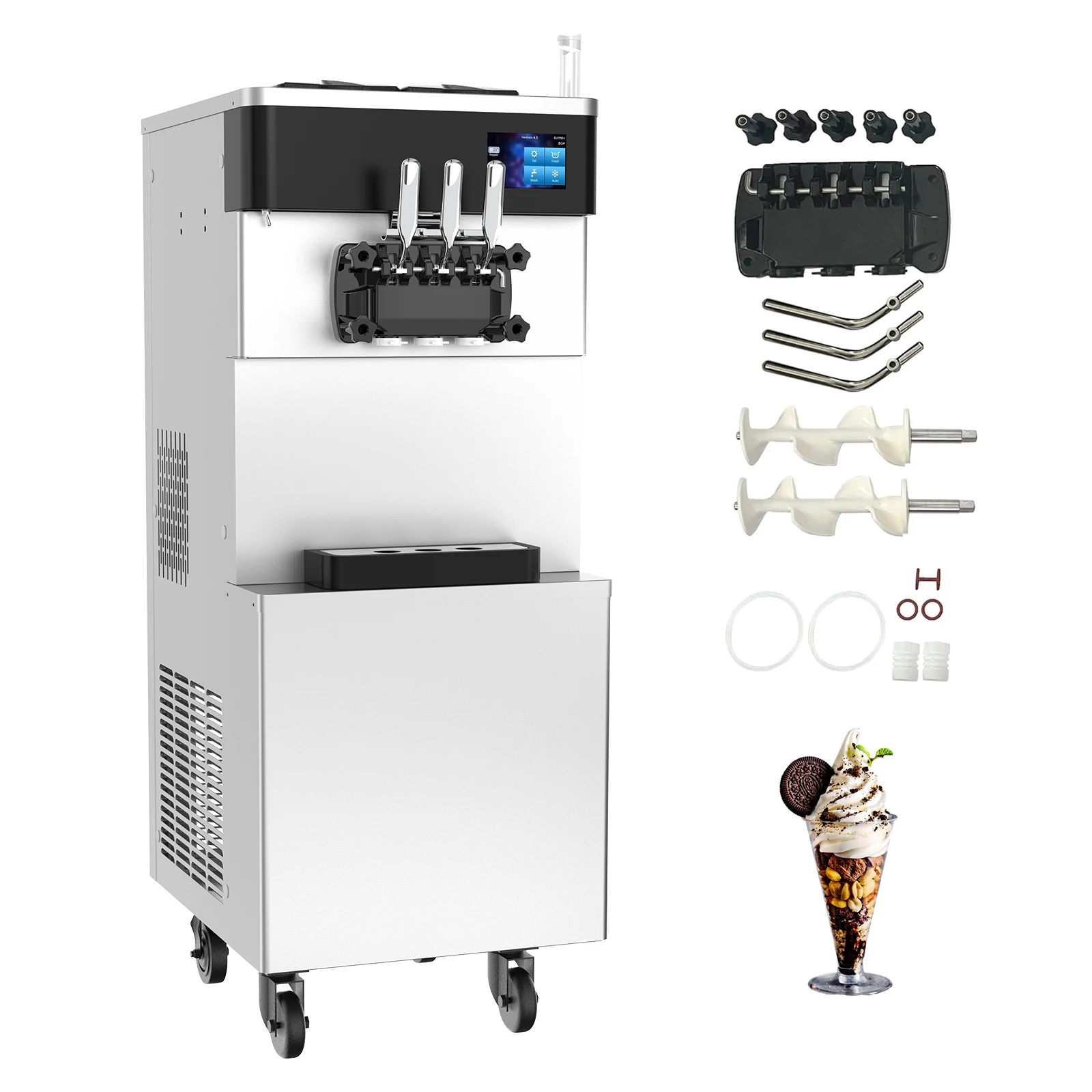 New Hot Sale Soft Serve Ice Cream Machine With Pump 18L Capacity Stainless Steel Spelor Brand For Home & Commercial Use
New Hot Sale Soft Serve Ice Cream Machine With Pump 18L Capacity Stainless Steel Spelor Brand For Home & Commercial Use